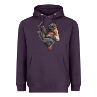 Plum Sloth Heavyweight Hoodie - LillyAllenDesigns