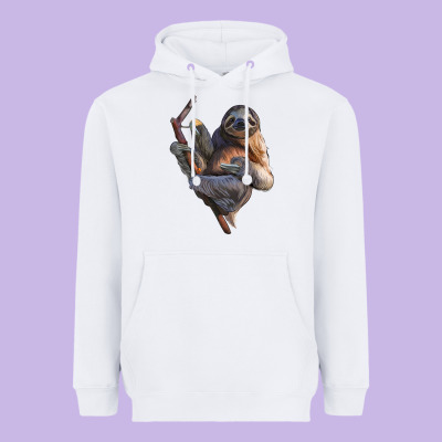 Sloth Heavyweight Hoodie Designed By Lillyallendesigns