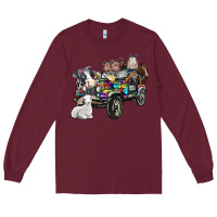 Burgundy farm life Long Sleeve Tee - SublimationCraftShop