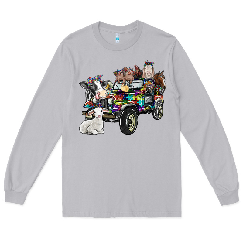 Farm Life Long Sleeve Tee by SublimationCraftShop | Teevron