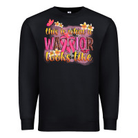 Black this is what a warrior looks like Premium Sweatshirt - NancyCooperArtShop