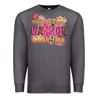 Charcoal Heather this is what a warrior looks like Premium Sweatshirt - NancyCooperArtShop