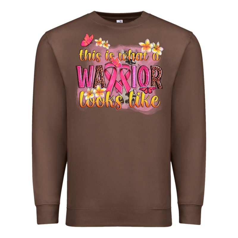 This Is What A Warrior Looks Like Premium Sweatshirt by NancyCooperArtShop | Teevron