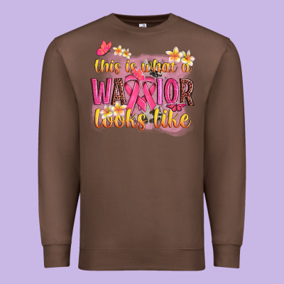 This Is What A Warrior Looks Like Premium Sweatshirt Designed By Nancycooperartshop