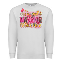 Dove Grey this is what a warrior looks like Premium Sweatshirt - NancyCooperArtShop