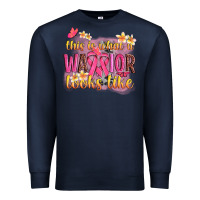 Navy this is what a warrior looks like Premium Sweatshirt - NancyCooperArtShop