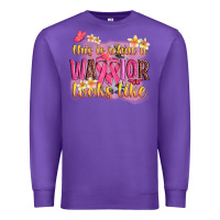 Purple this is what a warrior looks like Premium Sweatshirt - NancyCooperArtShop