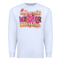 White this is what a warrior looks like Premium Sweatshirt - NancyCooperArtShop