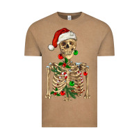 Vintage Coffee Christmas Skeleton Vintage Tee - RanaPortraitStore