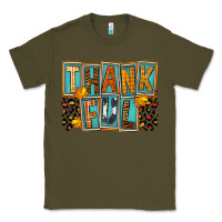 Army Green thankful Classic Tee - FaDigitalArtStudio