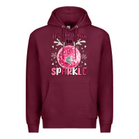 Burgundy it's the season to sparkle Premium Hoodie - MaliasSmallBusiness