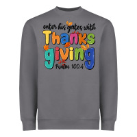 Storm enter his gates with thanksgiving psalm 100 4 Heavyweight Sweatshirt - MaliasSmallBusiness