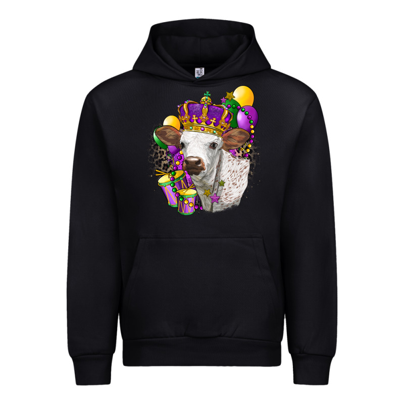 Mardi Gras Longhorn Calf Urban Hoodie by LillyAllenDesigns | Teevron
