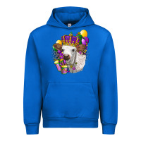 Cobalt Mardi Gras Longhorn Calf Urban Hoodie - LillyAllenDesigns