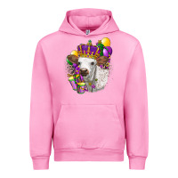 Fuchsia Pink Mardi Gras Longhorn Calf Urban Hoodie - LillyAllenDesigns