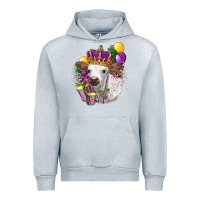 Heather Grey Mardi Gras Longhorn Calf Urban Hoodie - LillyAllenDesigns
