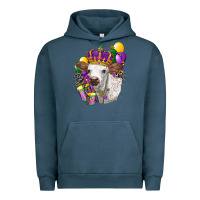 Pigment Midnight Navy Mardi Gras Longhorn Calf Urban Hoodie - LillyAllenDesigns