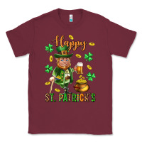 Burgundy Happy st. patricks day Classic Tee - Neo Western