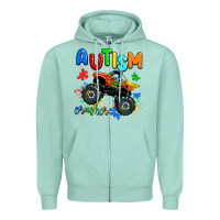 Seafoam autism crusher Zipper Hoodie - AdoDesignShop