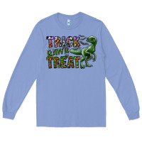 Colony Blue Trick RAWR Treat Long Sleeve Tee - CowhideDigitalArt