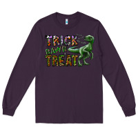 Plum Trick RAWR Treat Long Sleeve Tee - CowhideDigitalArt
