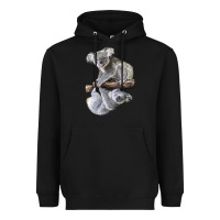 Black Koala Heavyweight Hoodie - LillyAllenDesigns
