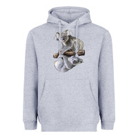 Heather Grey Koala Heavyweight Hoodie - LillyAllenDesigns
