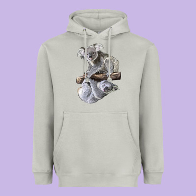 Koala Heavyweight Hoodie Designed By Lillyallendesigns