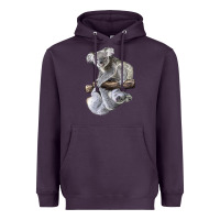 Plum Koala Heavyweight Hoodie - LillyAllenDesigns