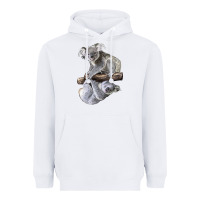 White Koala Heavyweight Hoodie - LillyAllenDesigns