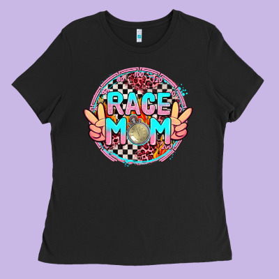 Race Mom Ladies Tee Designed By Adodesignshop