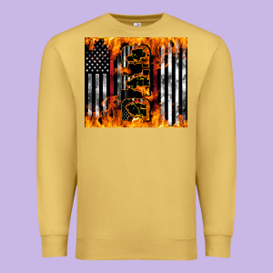 Western Firefighter Dad Premium Sweatshirt Designed By Lillyallendesigns