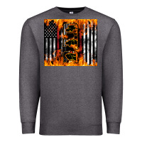 Charcoal Heather Western Firefighter Dad Premium Sweatshirt - LillyAllenDesigns