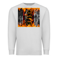 Dove Grey Western Firefighter Dad Premium Sweatshirt - LillyAllenDesigns