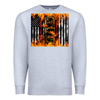Heather Grey Western Firefighter Dad Premium Sweatshirt - LillyAllenDesigns