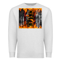 Oatmeal Heather Western Firefighter Dad Premium Sweatshirt - LillyAllenDesigns