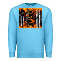 Ocean Blue Western Firefighter Dad Premium Sweatshirt - LillyAllenDesigns