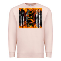 Pale Pink Western Firefighter Dad Premium Sweatshirt - LillyAllenDesigns