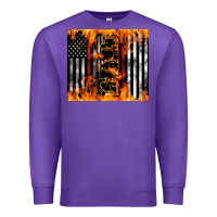 Purple Western Firefighter Dad Premium Sweatshirt - LillyAllenDesigns