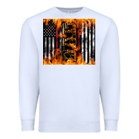 White Western Firefighter Dad Premium Sweatshirt - LillyAllenDesigns