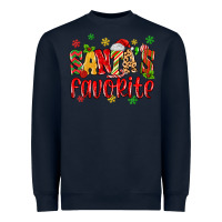 Navy santa's favorite Heavyweight Sweatshirt - MaliasSmallBusiness