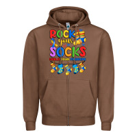 Chestnut rock your  world down syndrome Zipper Hoodie - Artiststas