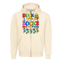 Sandshell rock your  world down syndrome Zipper Hoodie - Artiststas