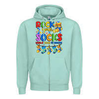 Seafoam rock your  world down syndrome Zipper Hoodie - Artiststas