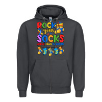 Smoke rock your  world down syndrome Zipper Hoodie - Artiststas