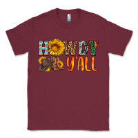 Burgundy howdy y all Classic Tee - HRA Design Shop