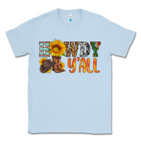 Dusty Blue howdy y all Classic Tee - HRA Design Shop