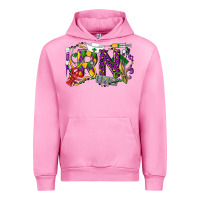 Fuchsia Pink RN Registered Nurse Mardi Gras Urban Hoodie - LillyAllenDesigns