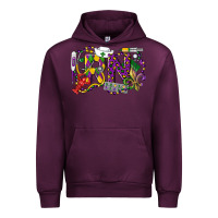 Mauve Wine RN Registered Nurse Mardi Gras Urban Hoodie - LillyAllenDesigns