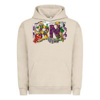 Pigment French Oak RN Registered Nurse Mardi Gras Urban Hoodie - LillyAllenDesigns